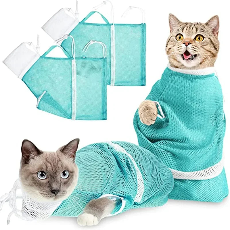 Stress-Free Cat Grooming Mesh Bag
